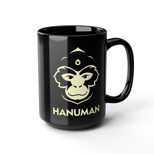 Hanuman Chai Black Ceramic Mug (15 oz)