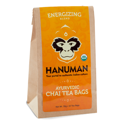 Ayurvedic & Organic Tea Bags: Energizing (Caffeinated)