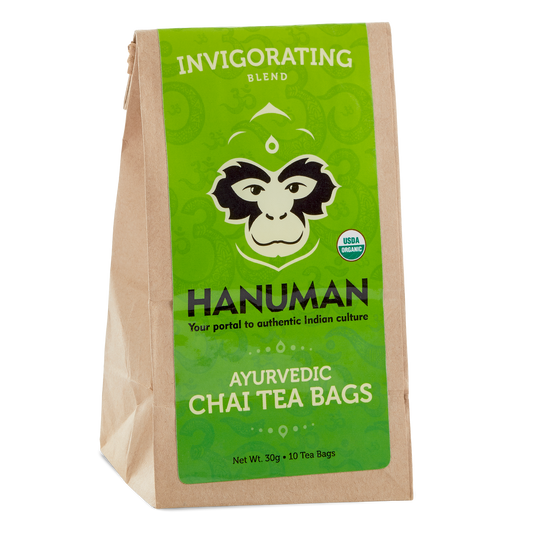 Ayurvedic & Organic Tea Bags: Invigorating (Caffeinated)